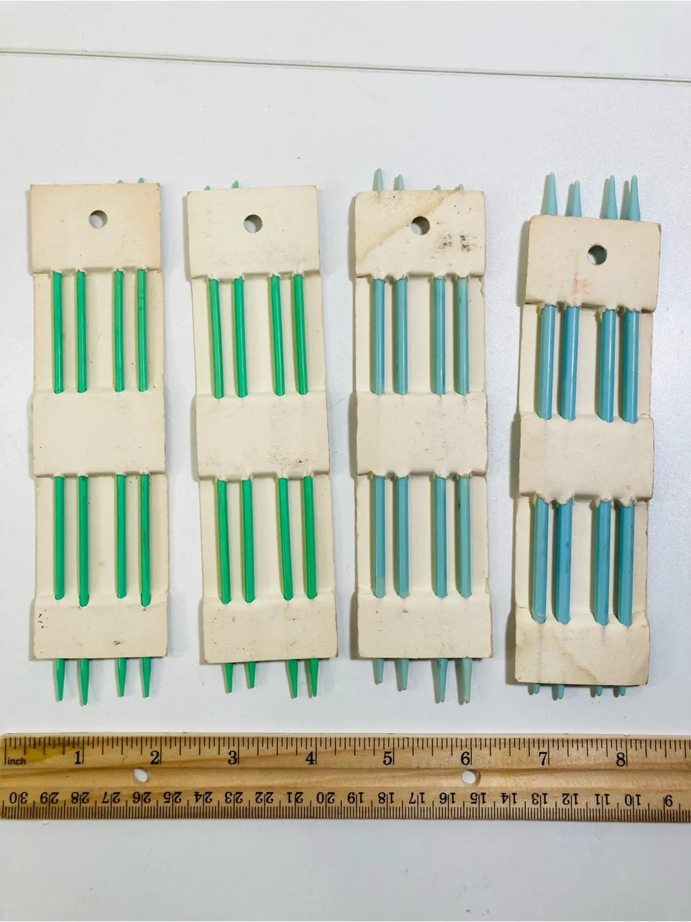 4 sets New Vintage Boye Double Pointed Plastic Knitting Needles 7” Length